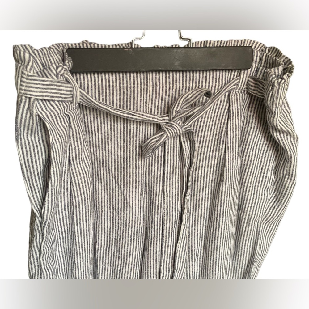 Ellen Tracy Linen Blend Wide Leg Pants